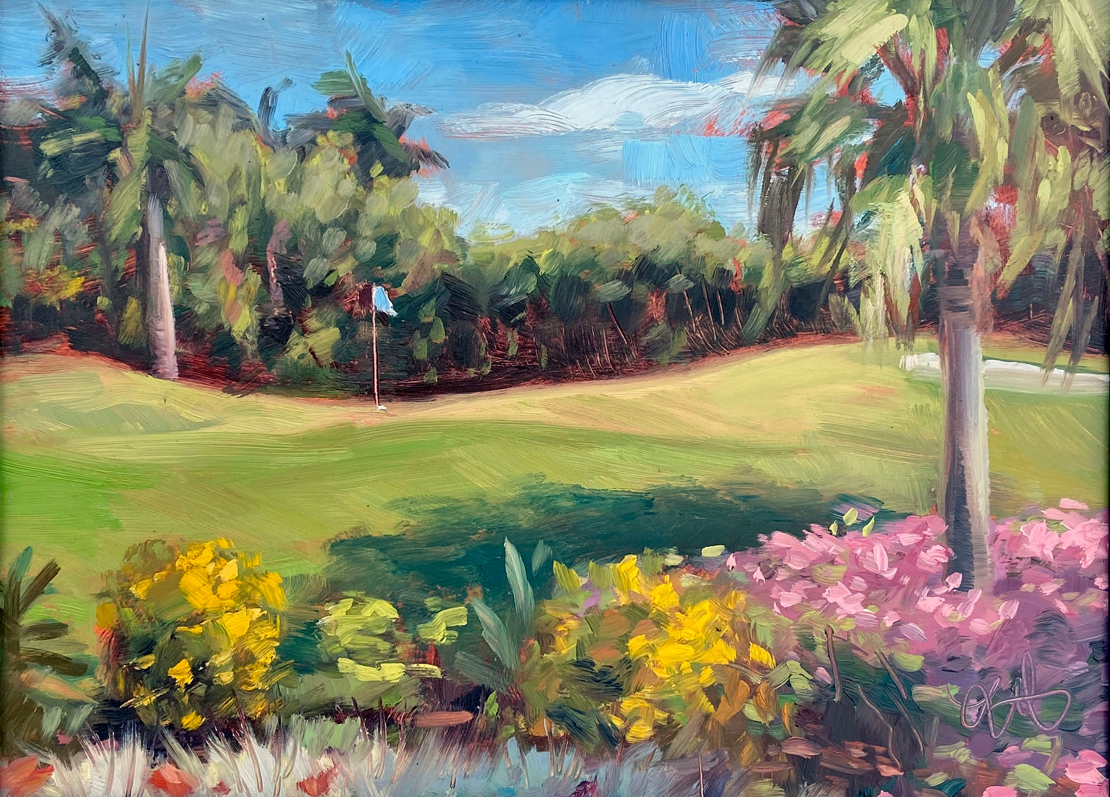 11th Hole, 2022
9 x 12 in. Oil on Panel
Painted En Plein Air
Ocean Reef Club - Key Largo, FL